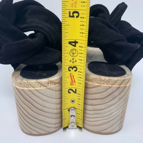 Free People Womens Emmy Wrap Clog Sandals Black - Picture 9 of 12